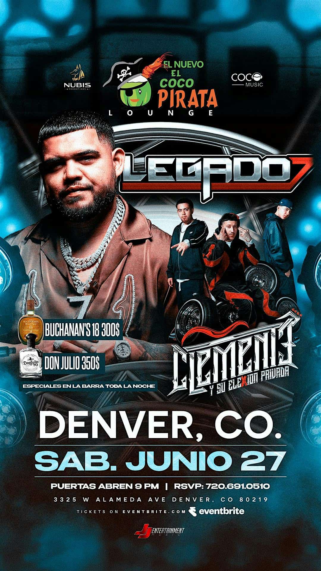 LEGADO 7 en el COCO LOUNGE at COCO LOUNGE – Denver, CO