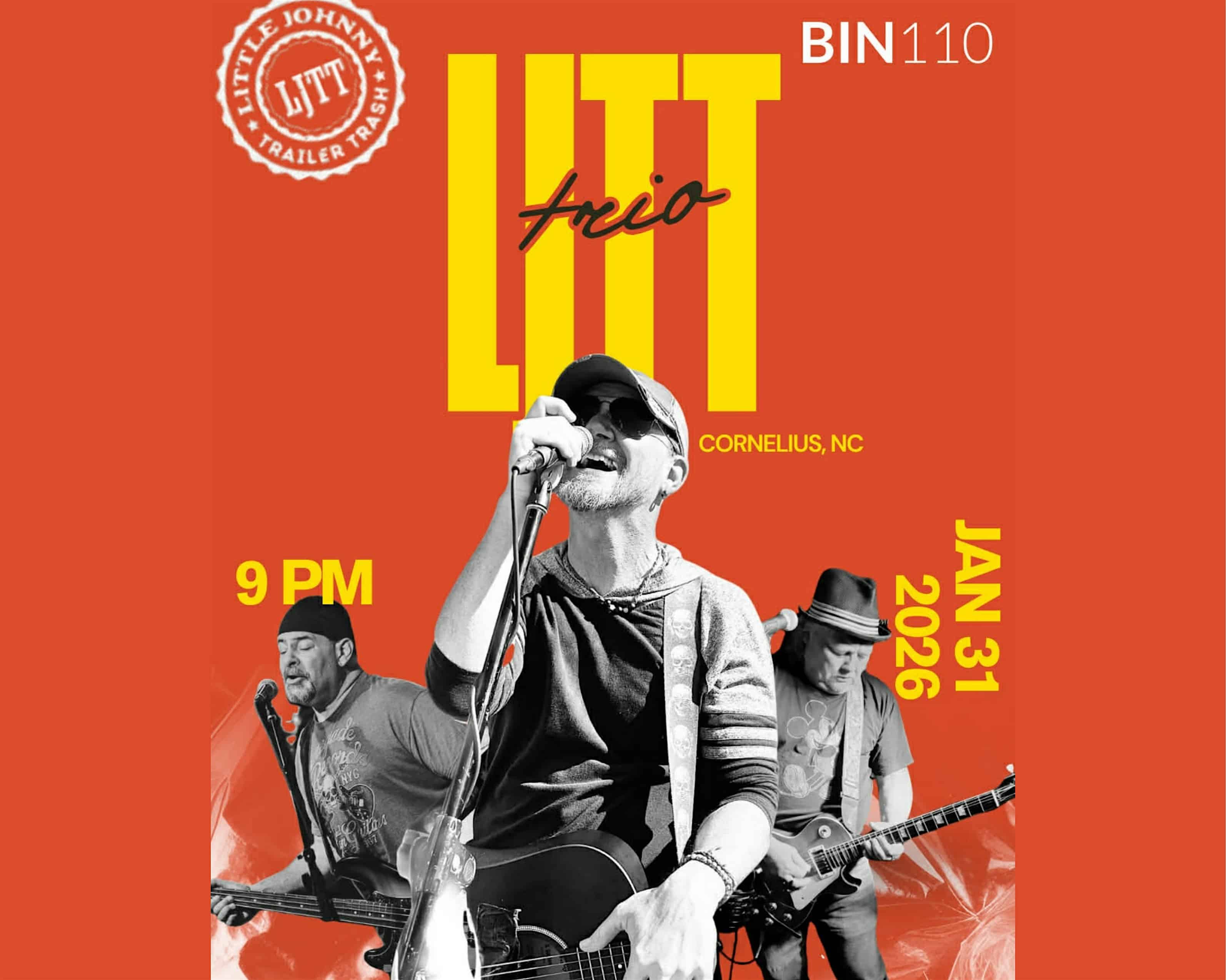 VIP Table Reservations for LJTT @ Bin110 6/27/26 at Bin 110 – Cornelius, NC