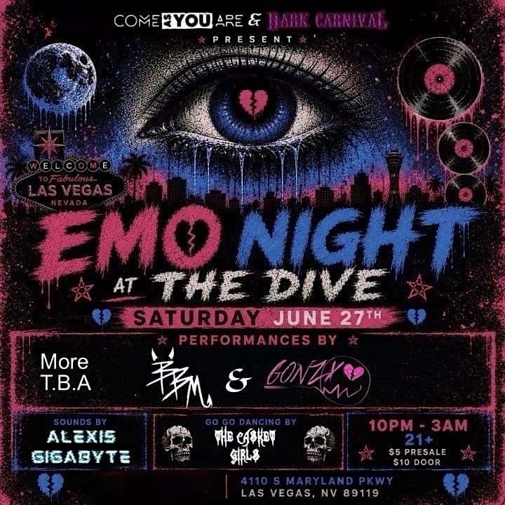 Emo Night at The Dive at The Dive Bar – Las Vegas, NV