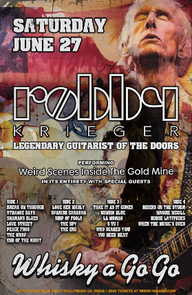 Robby Krieger of The Doors, Tripform featuring Pablo Manzarek at Whisky A Go Go – West Hollywood, CA