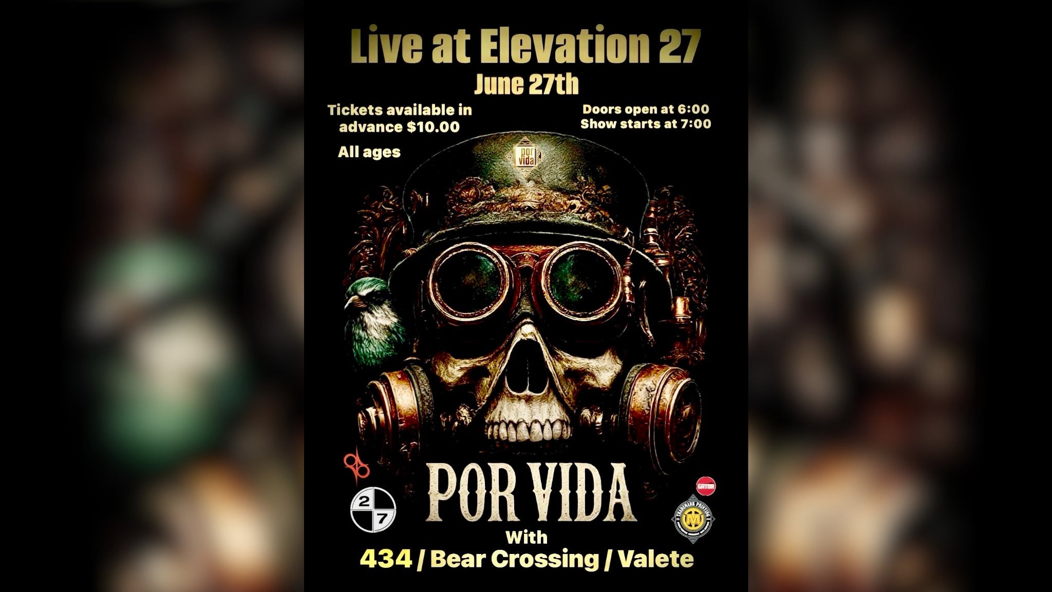 Por Vida with 434, Bear Crossing, and Valete at Elevation 27 – Virginia Beach, VA