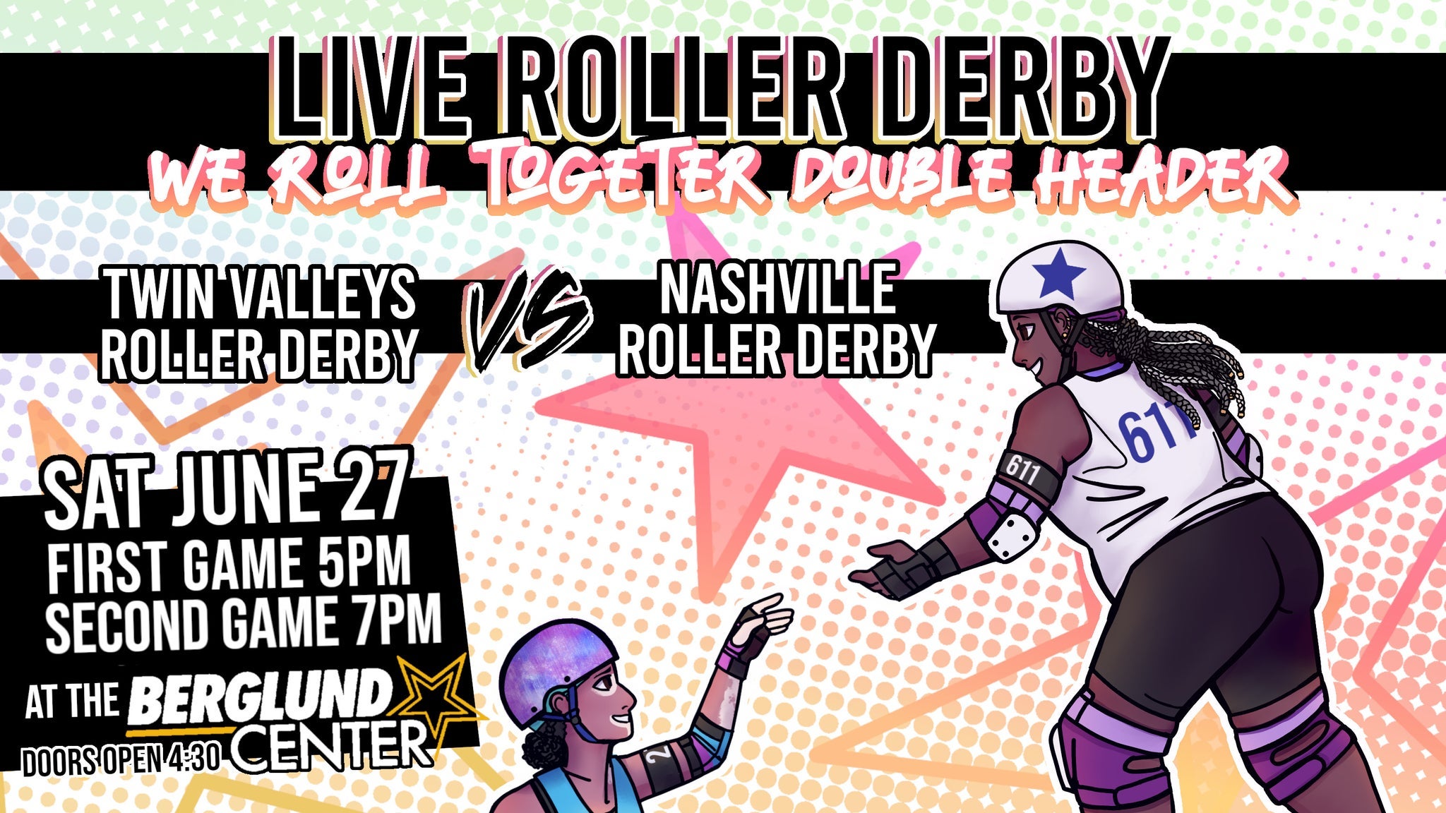 Twin Valley Roller Derby at Berglund Coliseum – Roanoke, VA