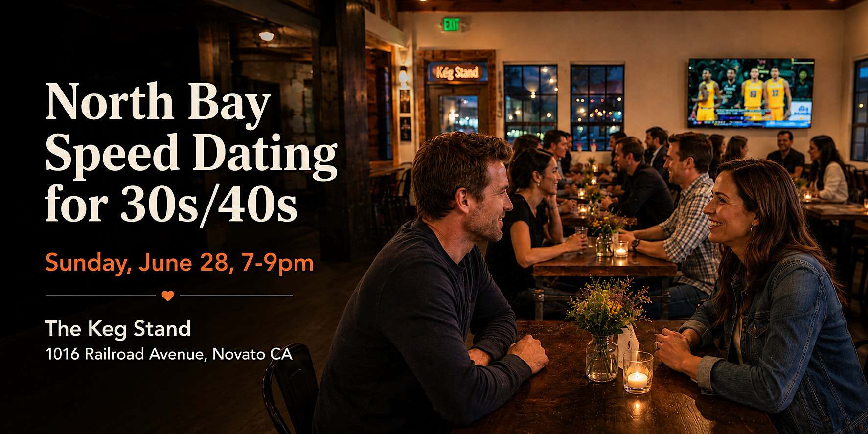 North Bay Speed Dating for 30s/40s at The Keg Stand Brewing Co. – Novato, CA