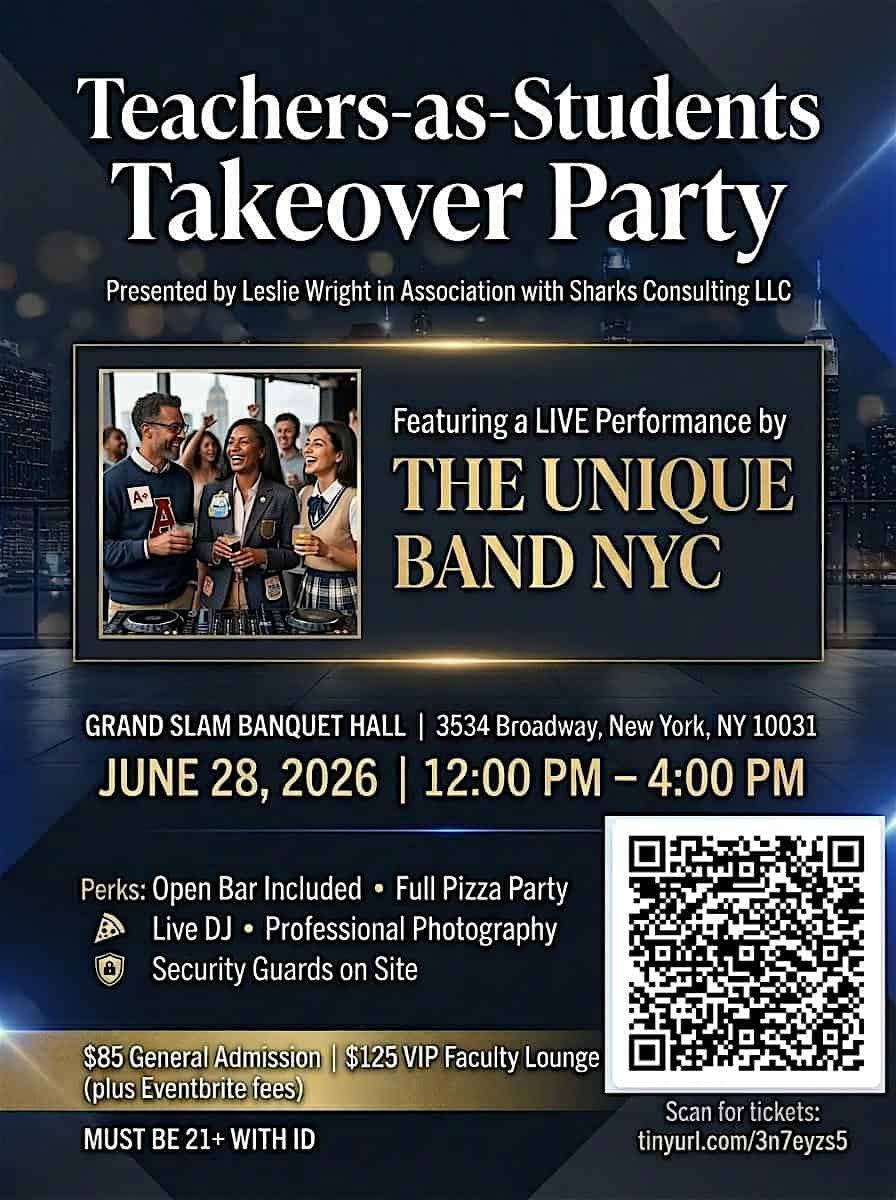 All-Inclusive Event: Come Dressed Like a Student. 21+ at Grand Slam Banquet Hall – New York, NY
