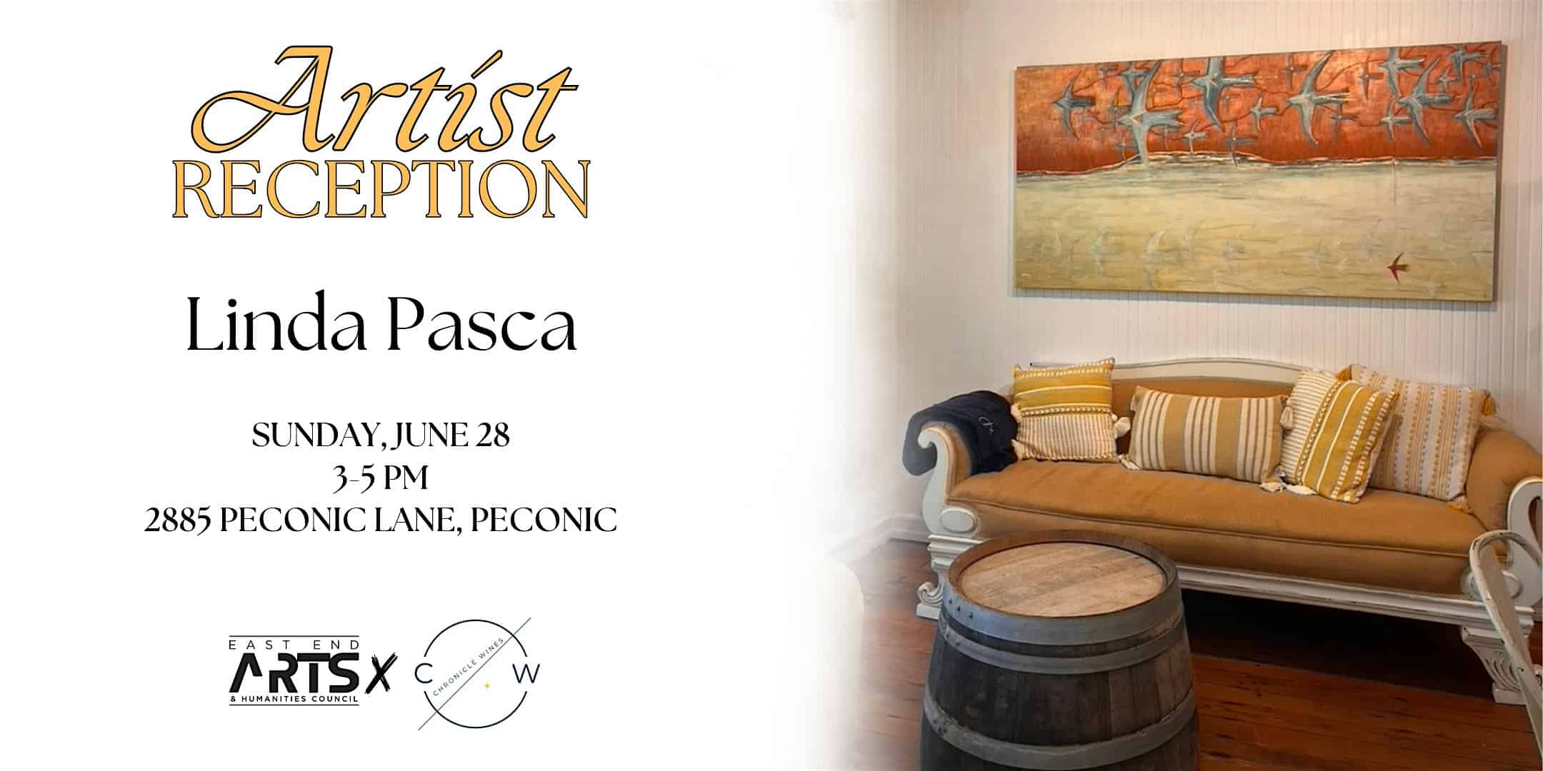 Linda Pasca Artist Reception at Chronicle Wines at Chronicle Wines – Peconic, NY