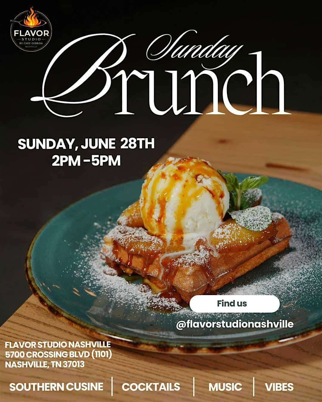 Sunday Brunch @ Flavor Studio Nashville at Flavor Studio Nashville – Nashville, TN