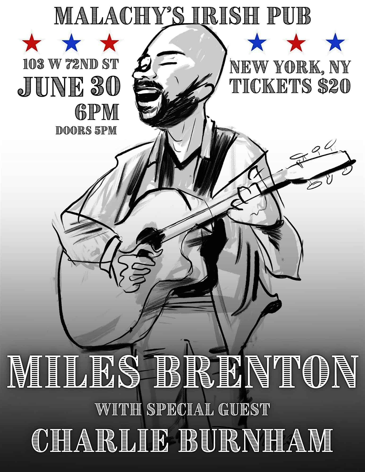 Miles Brenton @ Malachy’s Irish Pub at Malachy’s Irish Pub – New York, NY