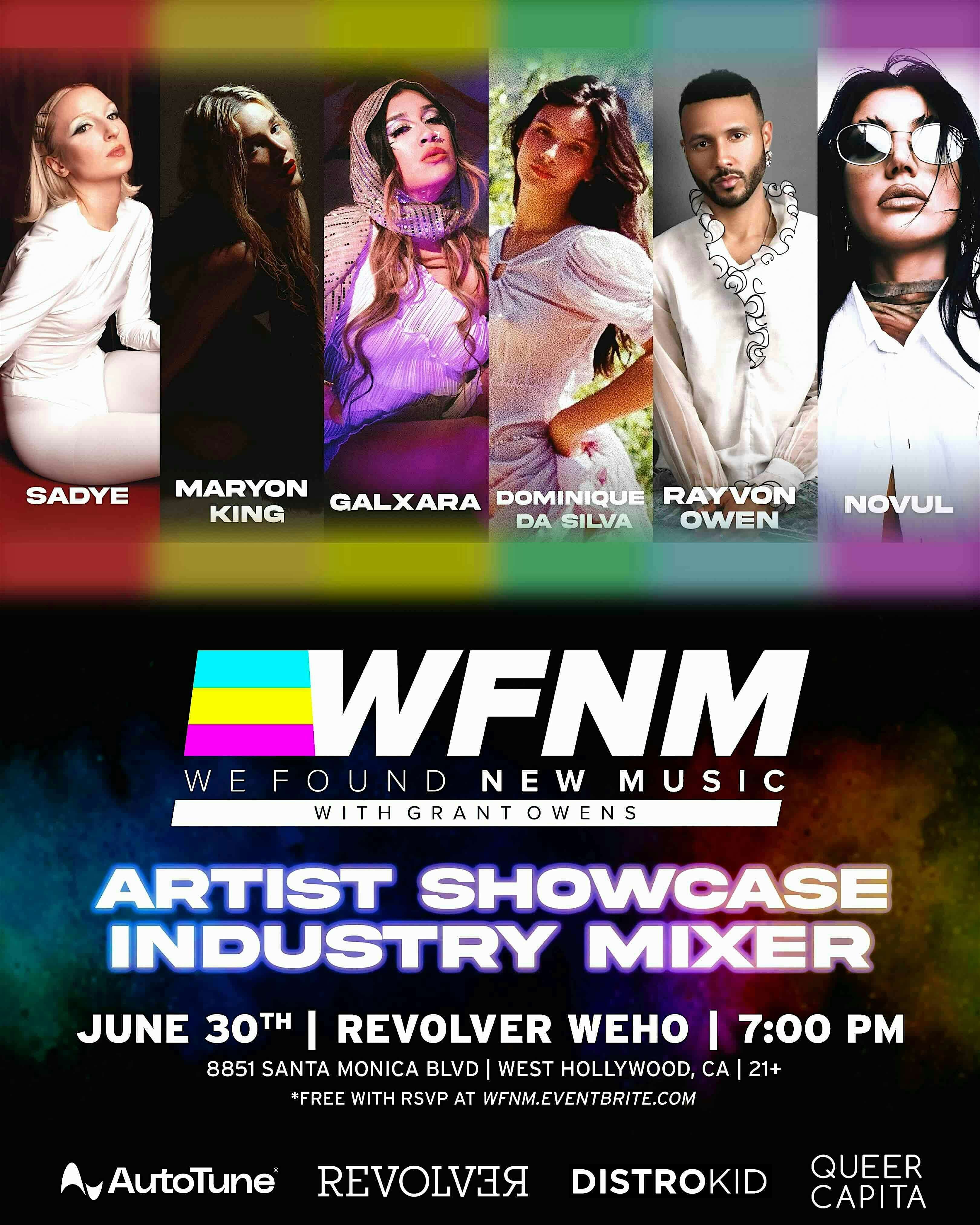 WFNM ARTIST SHOWCASE / INDUSTRY MIXER at Revolver Video Bar WeHo – West Hollywood, CA