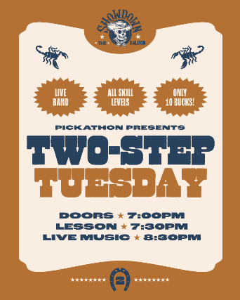 Two-Step Tuesday with Shorty & the Mustangs at Showdown Saloon – Portland, OR