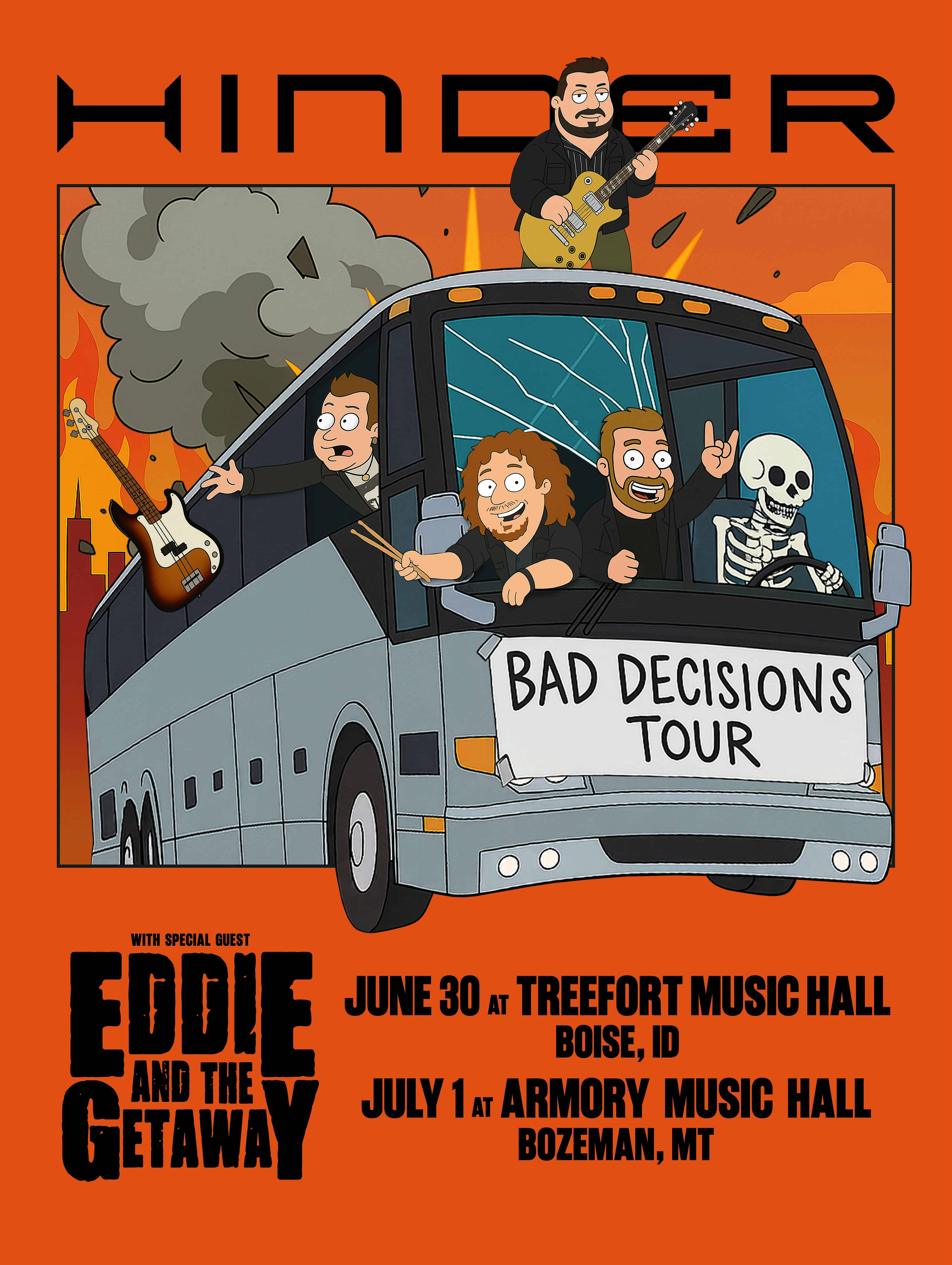 Hinder Live @ The Armory Music Hall at Armory Music Hall – Bozeman, MT