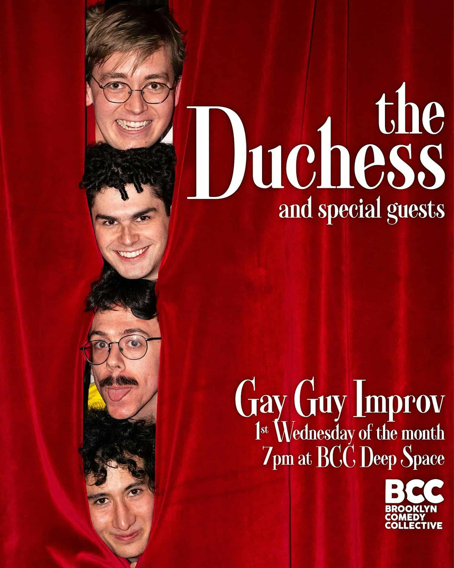 The Duchess and Special Guests! at Brooklyn Comedy Collective – Brooklyn, NY