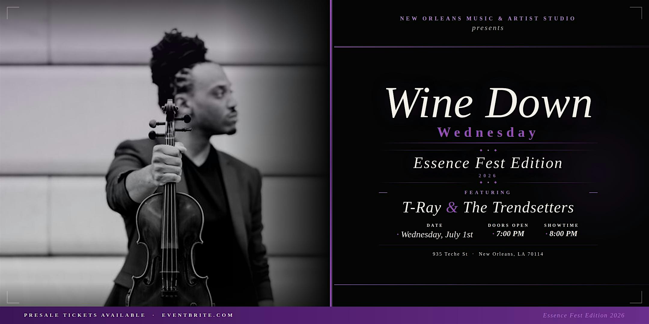 Wine Down Wednesday: ESSENCE FEST EDITION at New Orleans Music and Artist Studio – New Orleans, LA