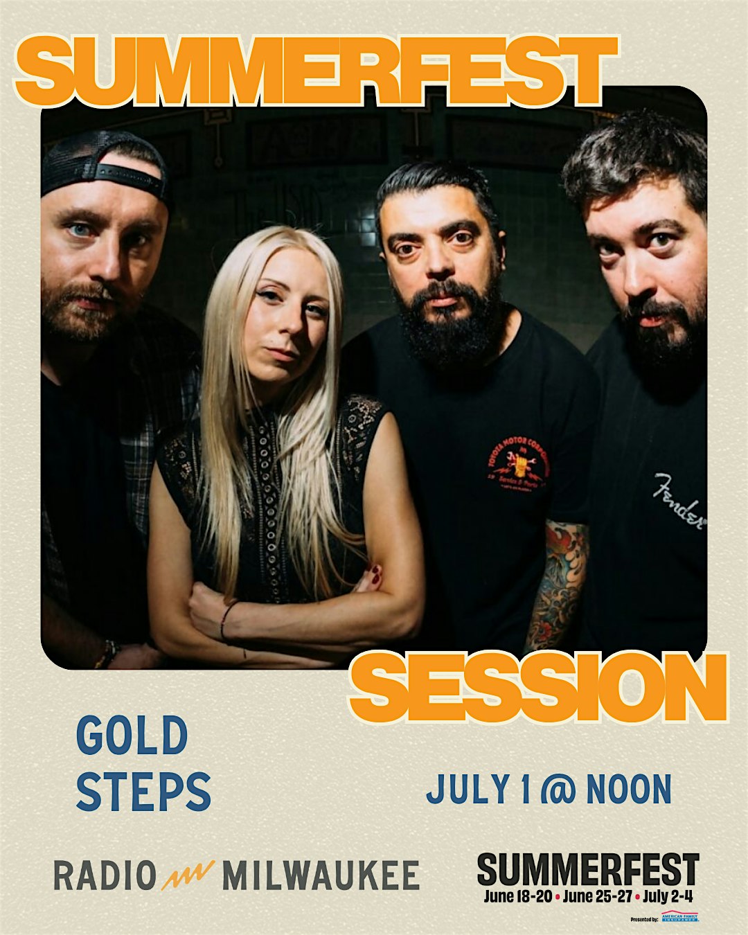Studio Milwaukee Session with Gold Steps at Radio Milwaukee – Milwaukee, WI