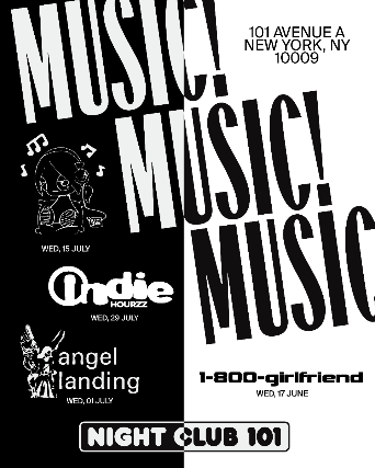 MUSIC! with angel landing at Night Club 101 – New York, NY