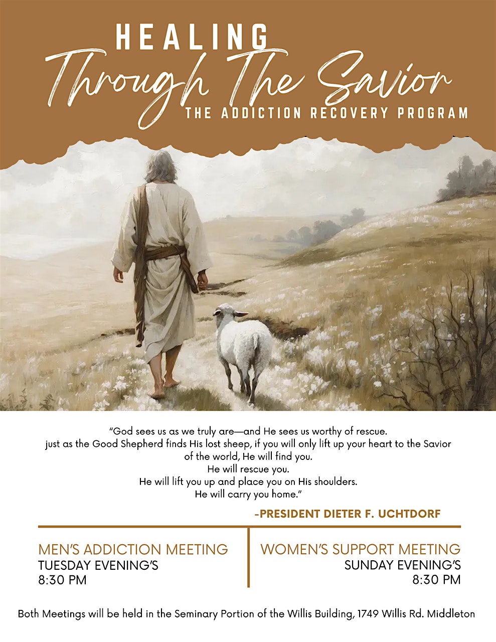 Women’s Support Meeting at Church of Jesus Christ Willis Building – Middleton, ID