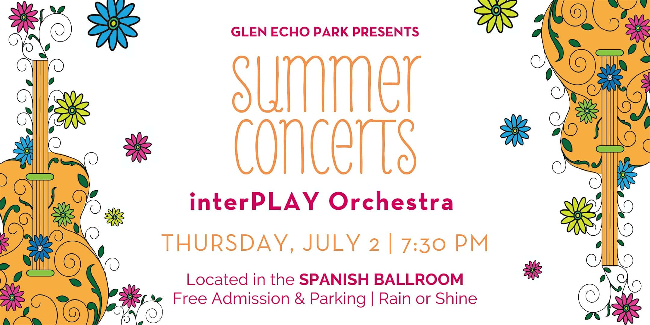 Summer Concerts: interPLAY Orchestra at Glen Echo Park – Glen Echo, MD