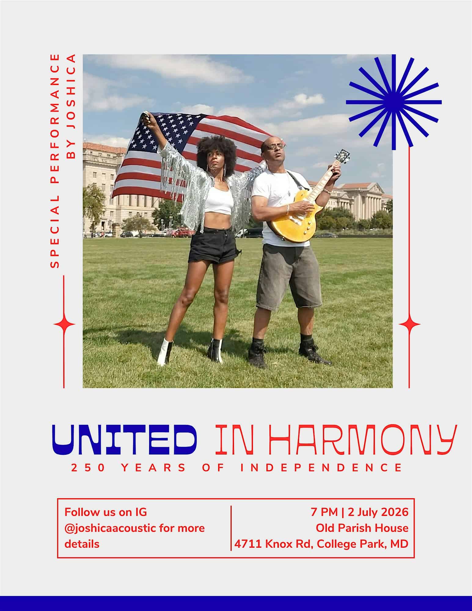 United in Harmony: 250 Years of Independence Concert at Old Parish House – College Park, MD