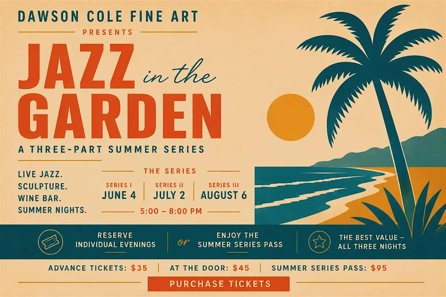 Jazz in the Garden at 326 Glenneyre St – Laguna Beach, CA