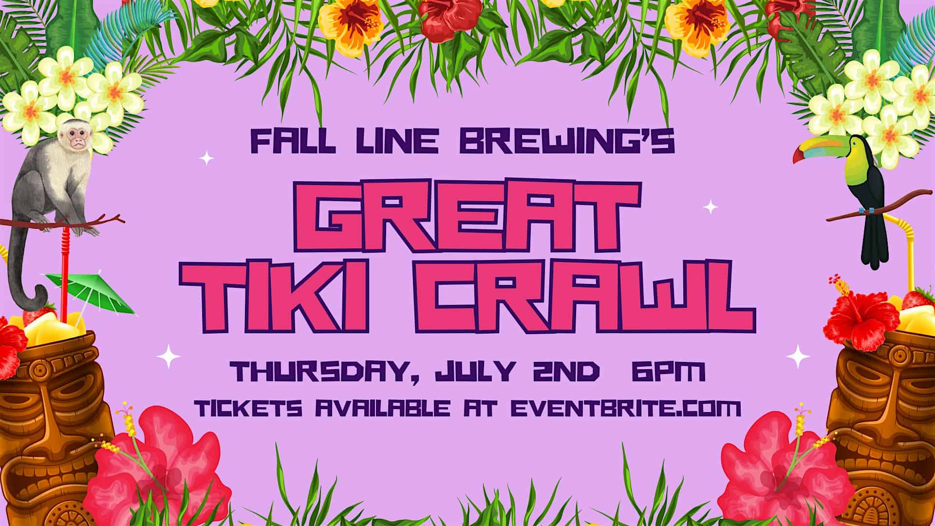 Fall Line’s Great Tiki Crawl at Fall Line Brewing Co. – Macon, GA