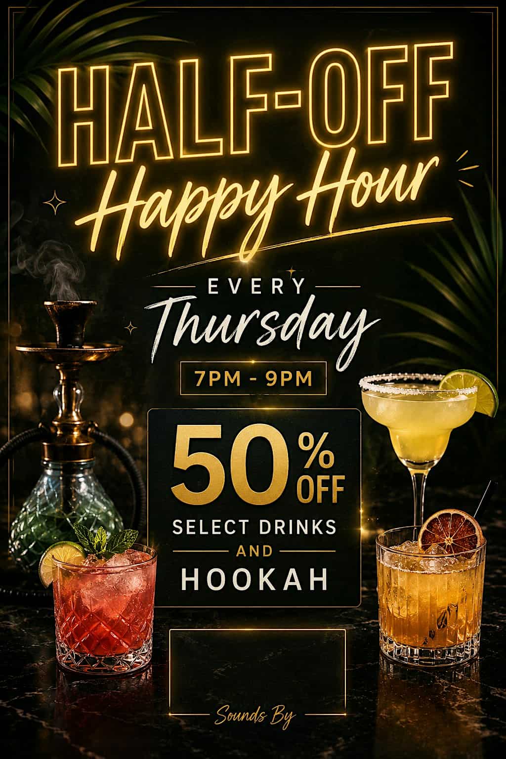 Half-Off Happy Hour at 1378 H St NE – Washington, DC