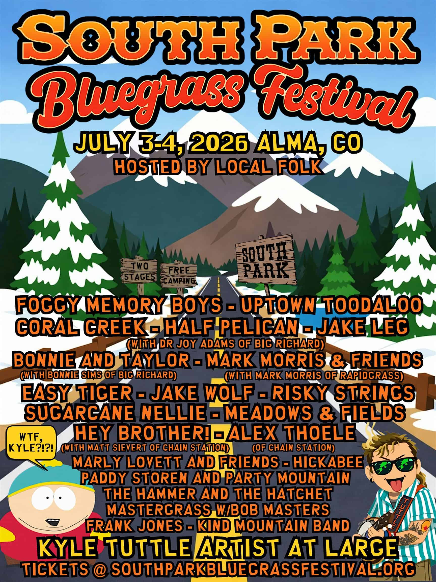 South Park Bluegrass Festival at Alma Town Park – Alma, CO