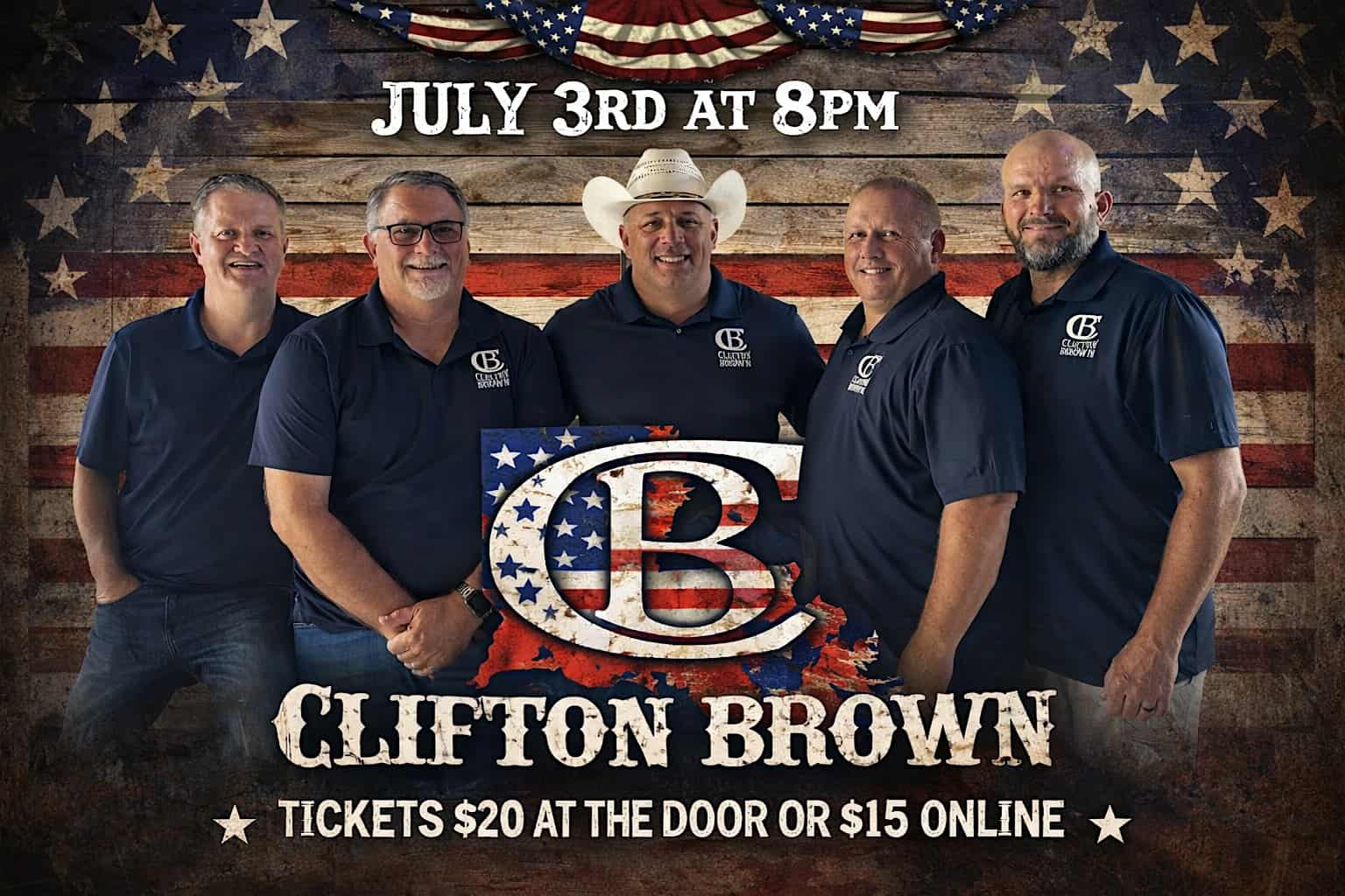 Clifton Brown and the Rusty Bucket Band at 7165 Lower Bay Rd – Bay St. Louis, MS
