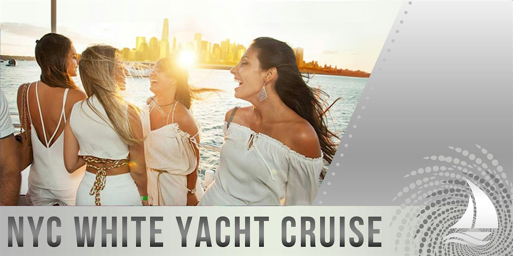 NYC WHITE BOAT PARTY CRUISE | NEW YORK CITY Statue of Liberty at Pier 78 at Hudson River Park – New York, NY
