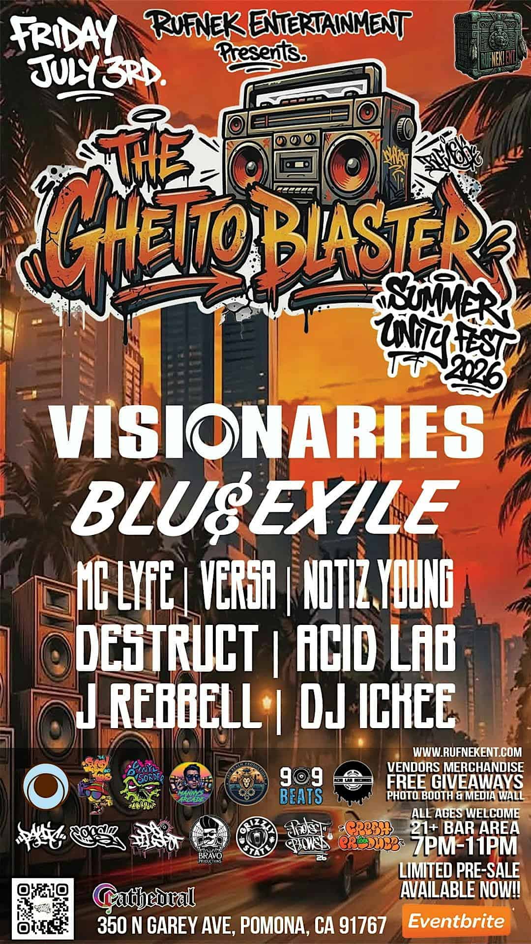 The Visionaries Live at The Cathedral at The Cathedral Pomona – Pomona, CA