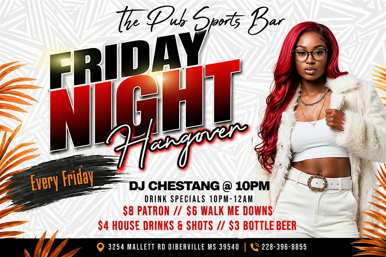 Friday Night Hangover at The Pub Sports Bar – D’Iberville, MS
