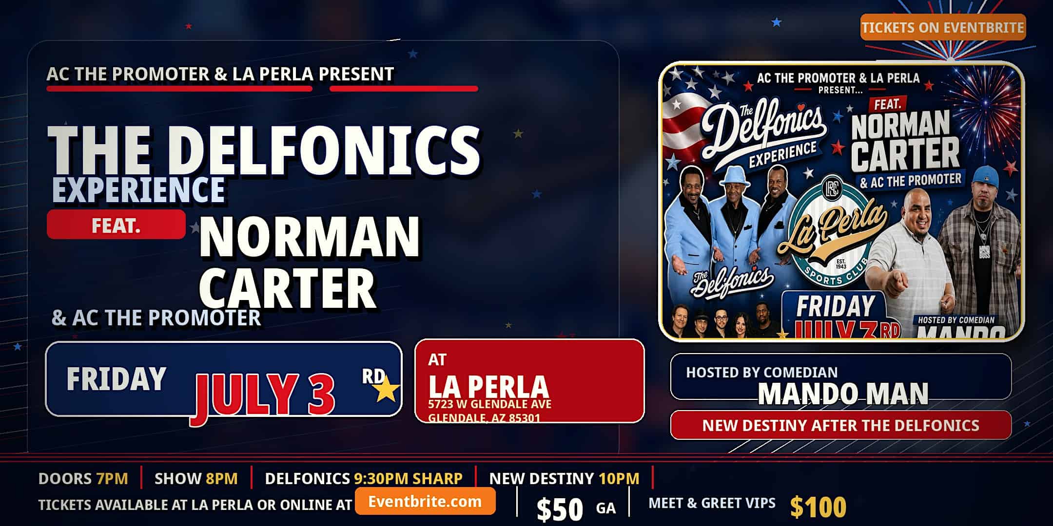 The Delfonics Experience Norman Carter at 5723 W Glendale Ave – Glendale, AZ