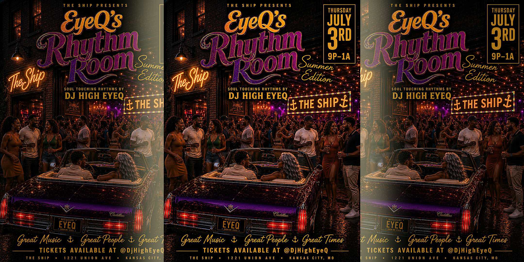 EyeQ’s Rhythm Room: Summer Edition at The Ship – Kansas City, MO