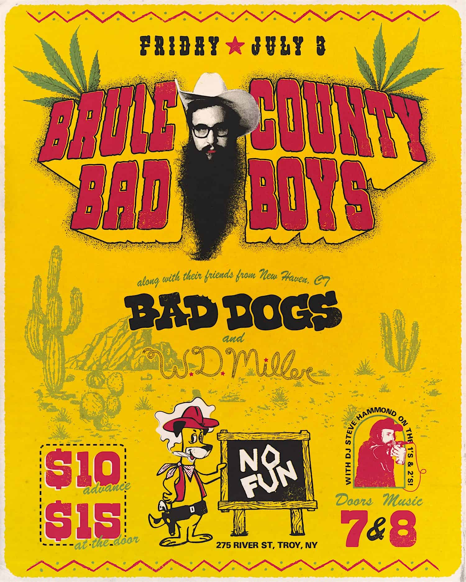 BAD BOYS vs BAD DOGS wsg WD Miller + DJ Steve at No Fun – Troy, NY