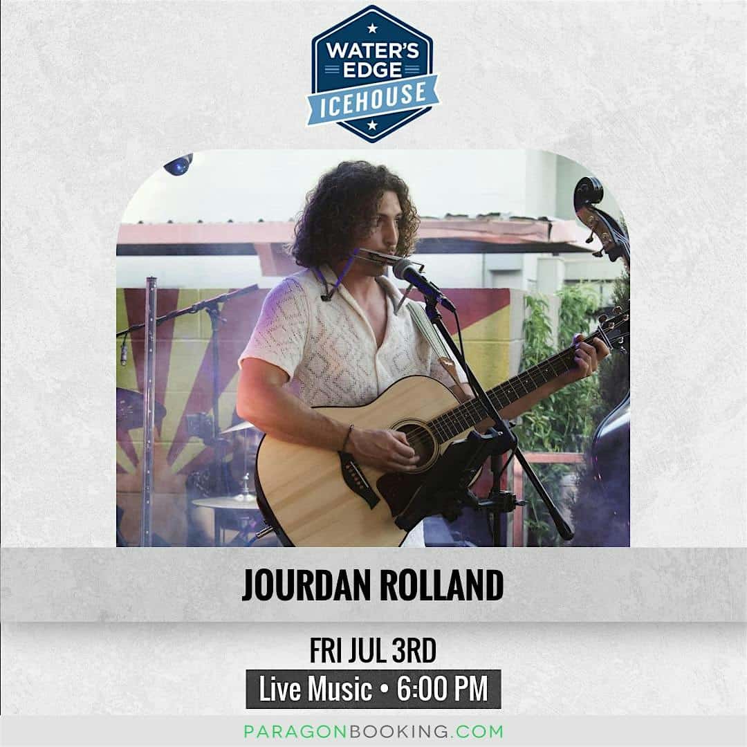 Live Music in Arrowhead Phoenix Arizona featuring Jourdan Rolland at Water’s Edge Icehouse at The Legend at Arrowhead at Water’s Edge Icehouse at The Legend at Arrowhead – Glendale, AZ