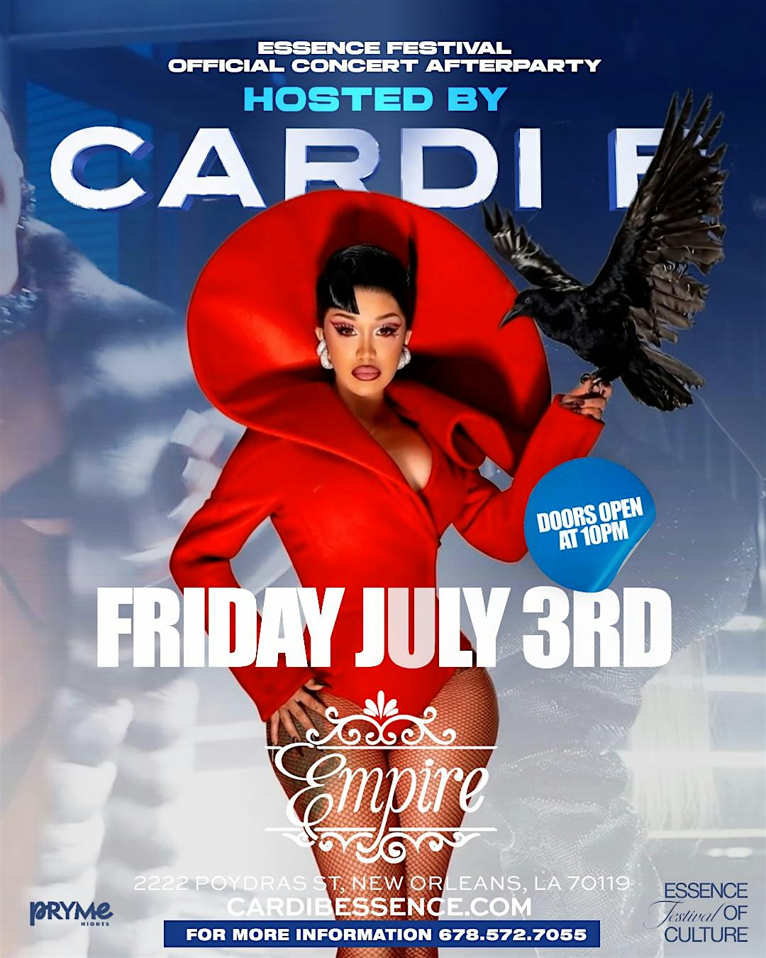Cardi B Hosts Essence Official Concert After Party at Empire – New Orleans, LA