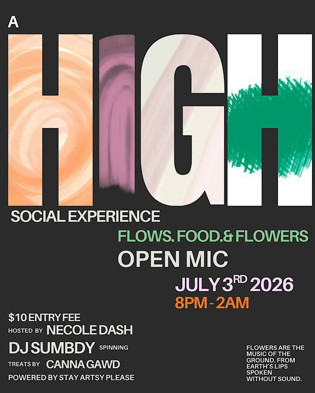 Open Mic: The High Social Experience at 18300 Seven Mile W – Detroit, MI