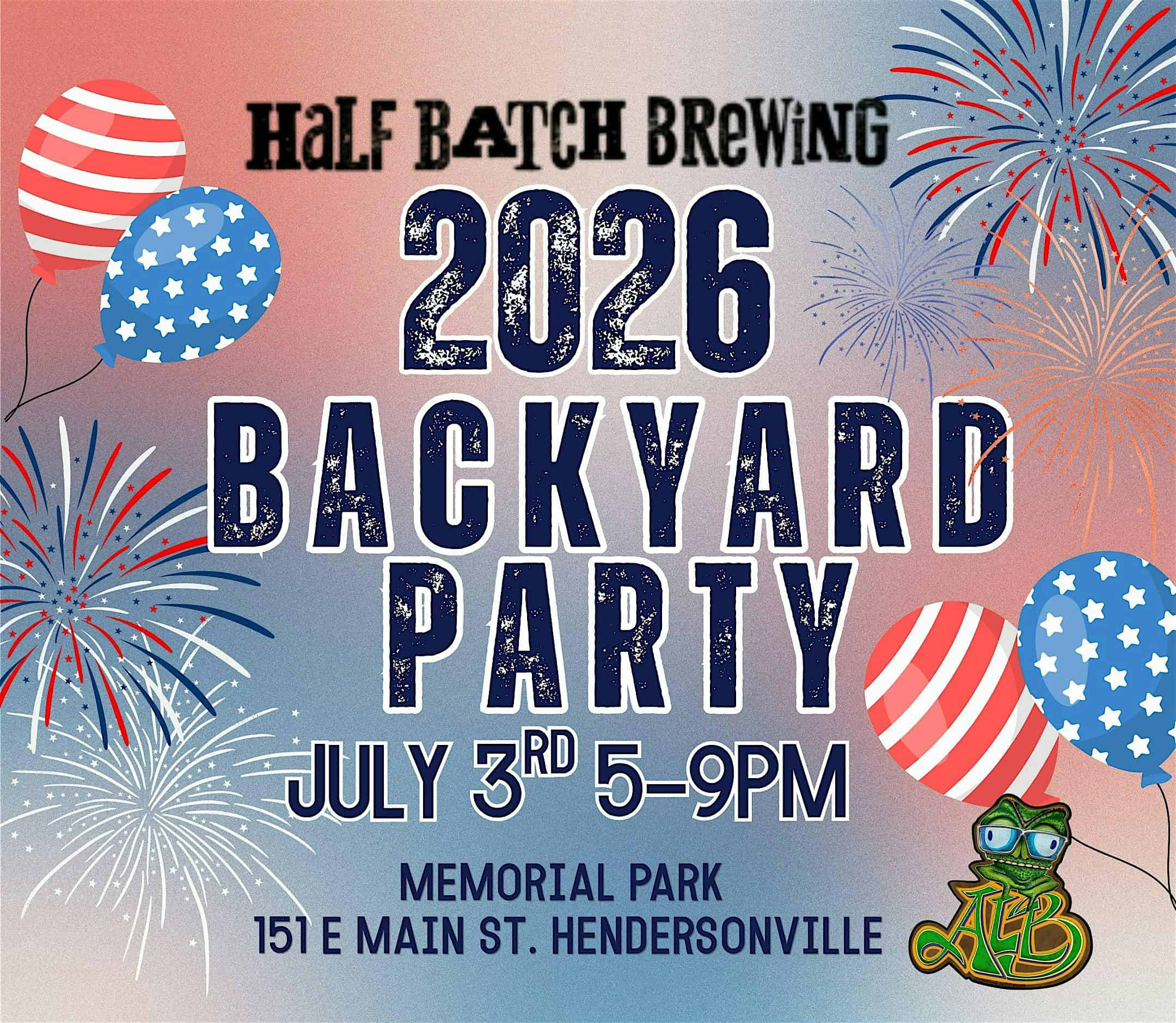 Half Batch Brewing Backyard Party 2026 at Memorial Park – Hendersonville, TN