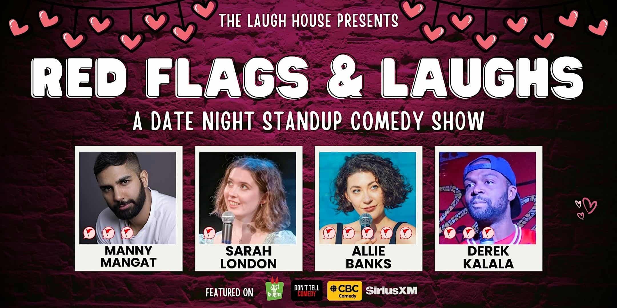 Red Flags & Laughs – A Date Night Standup Comedy Show at Desi Food Junction | Indian Restaurant | Hakka | Momos | Bar – Toronto, ON