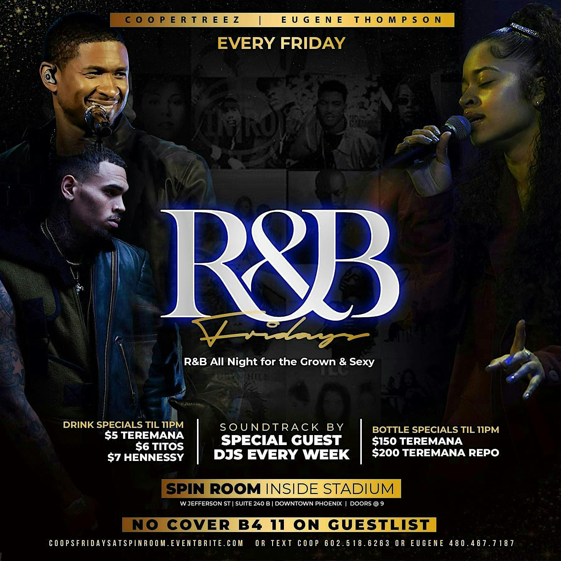 R&B FRIDAYS @ SPIN ROOM at Spin Room – Phoenix, AZ