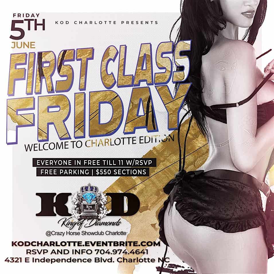 First class Friday at Crazy Horse Showclub of Charlotte – Charlotte, NC