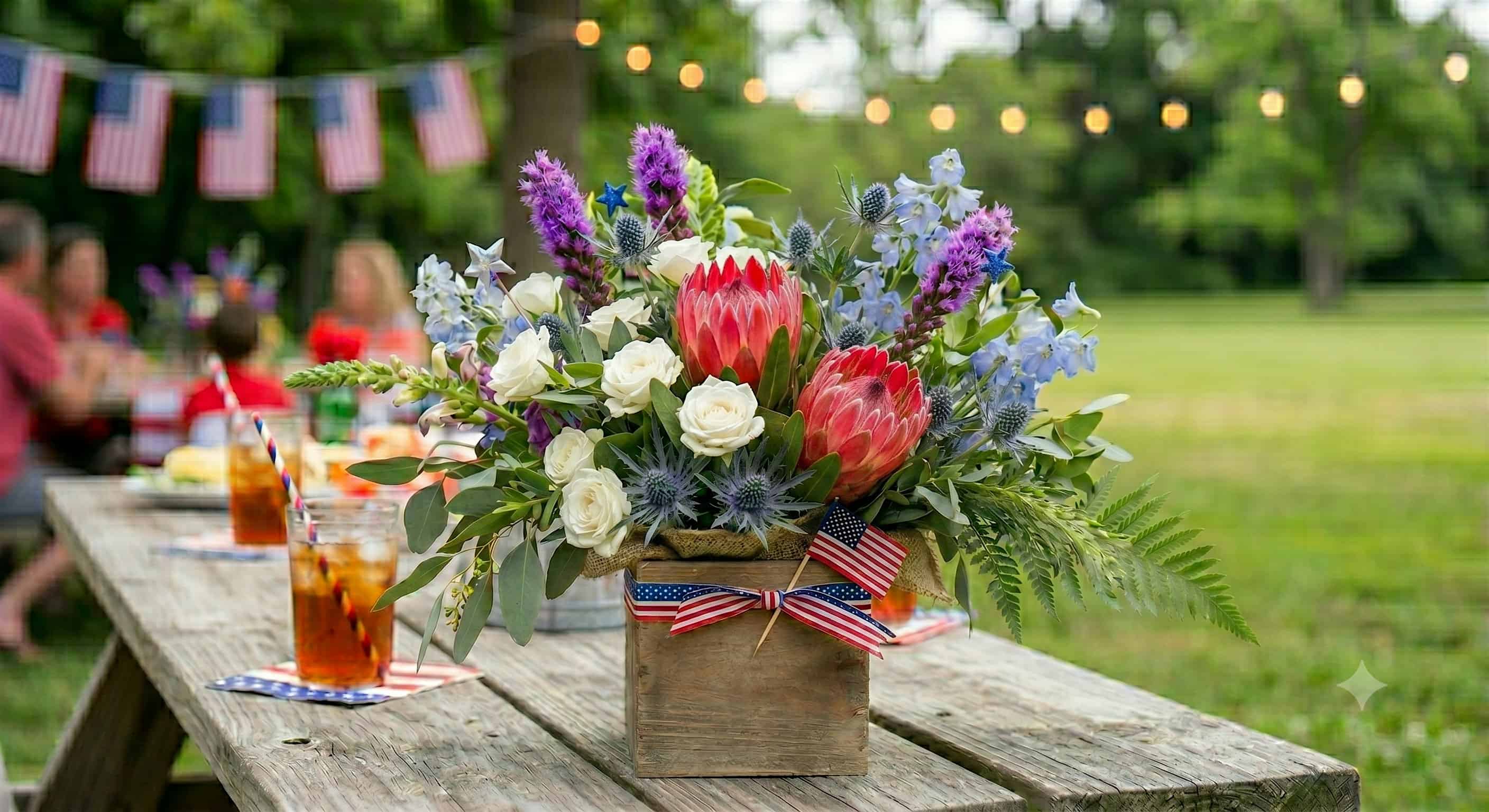 4th of July Flower Design at Running Brook Vineyard & Winery – Dartmouth, MA