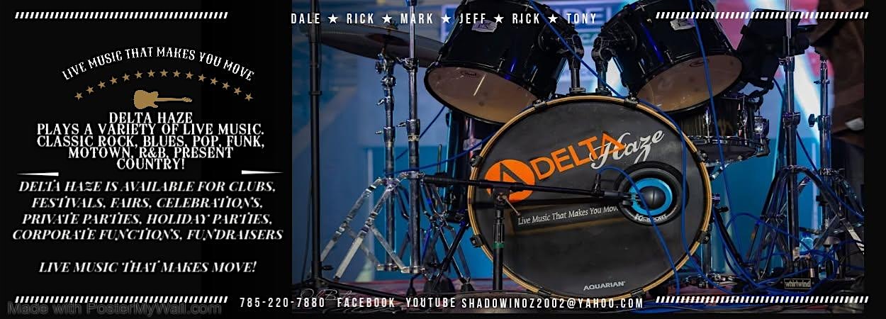 Live Music – Delta Haze at Compass Point home of Dirty Girl Adventures – Topeka, KS