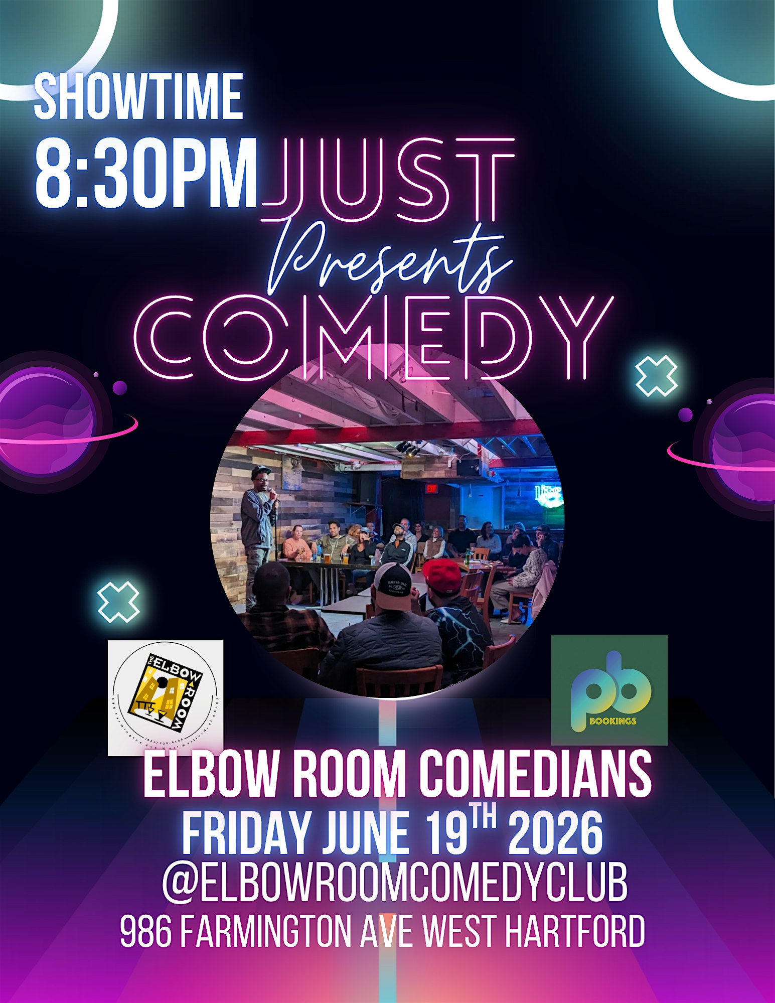 Just Comedy Show at Elbow Room – West Hartford, CT