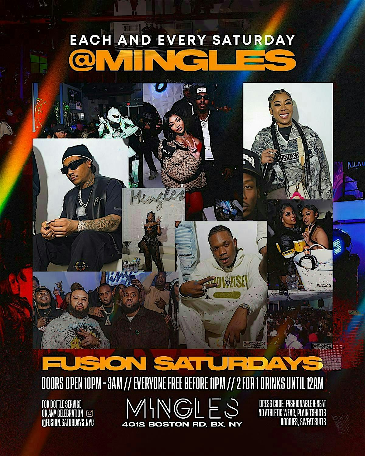 FUSION SATURDAYS at Mingles Ultra Lounge – The Bronx, NY