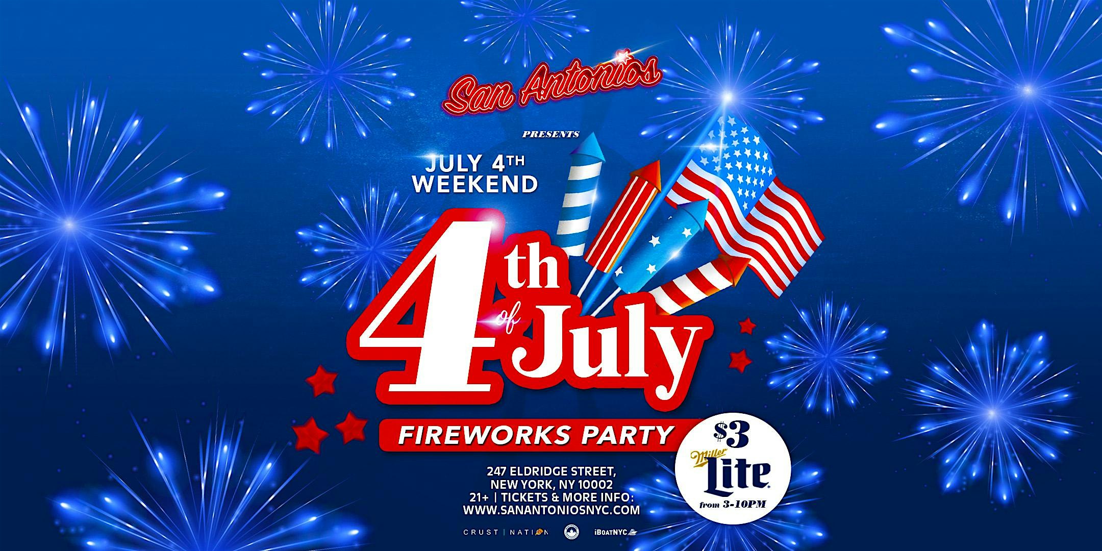 July 4th Reggaeton on Houston – Latin Perreo Party @ Lower East Side NYC at San Antonios – New York, NY