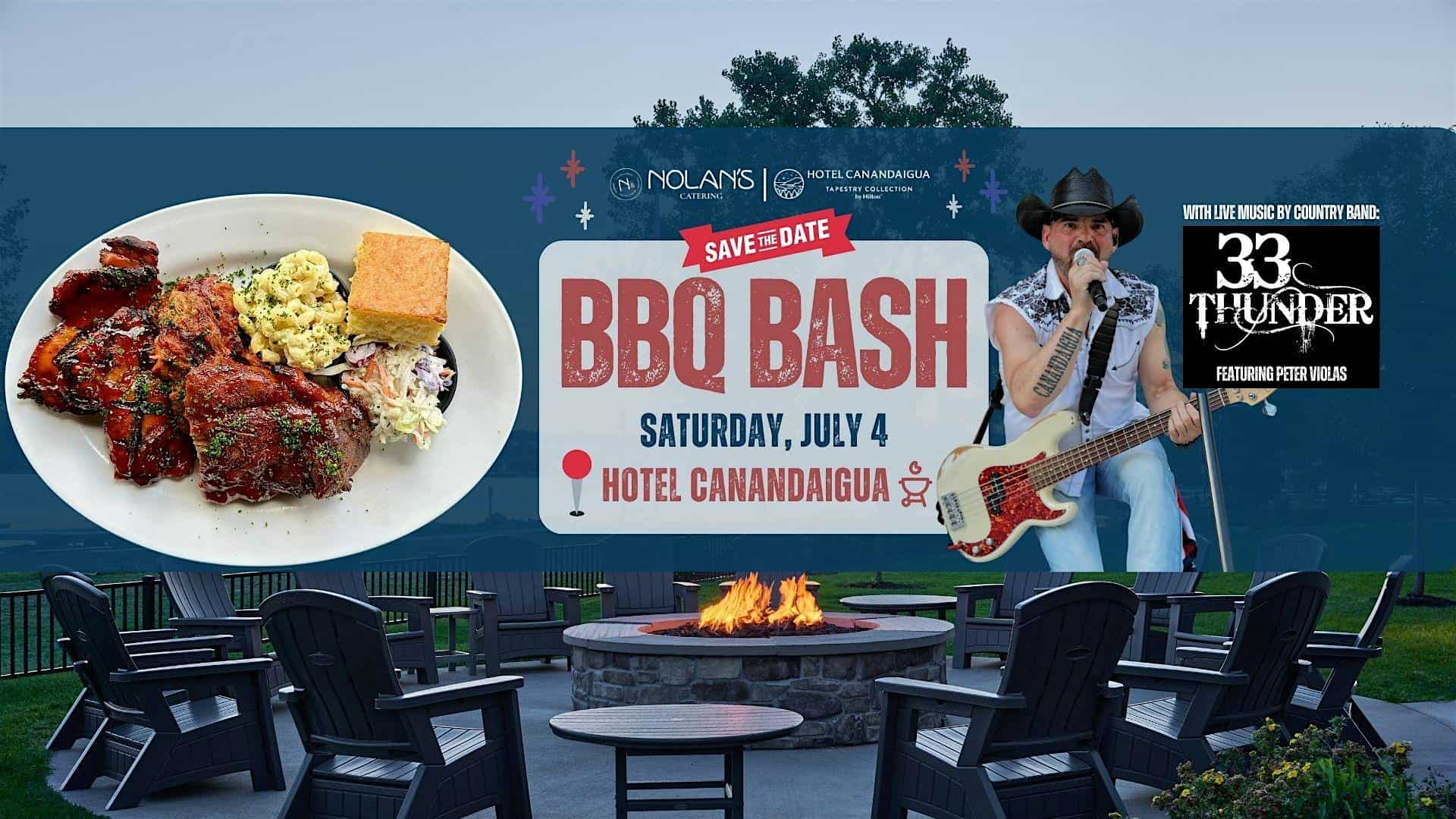 2nd Annual BBQ Bash presented by Nolan’s Catering at Hotel Canandaigua, Tapestry Collection by Hilton – Canandaigua, NY