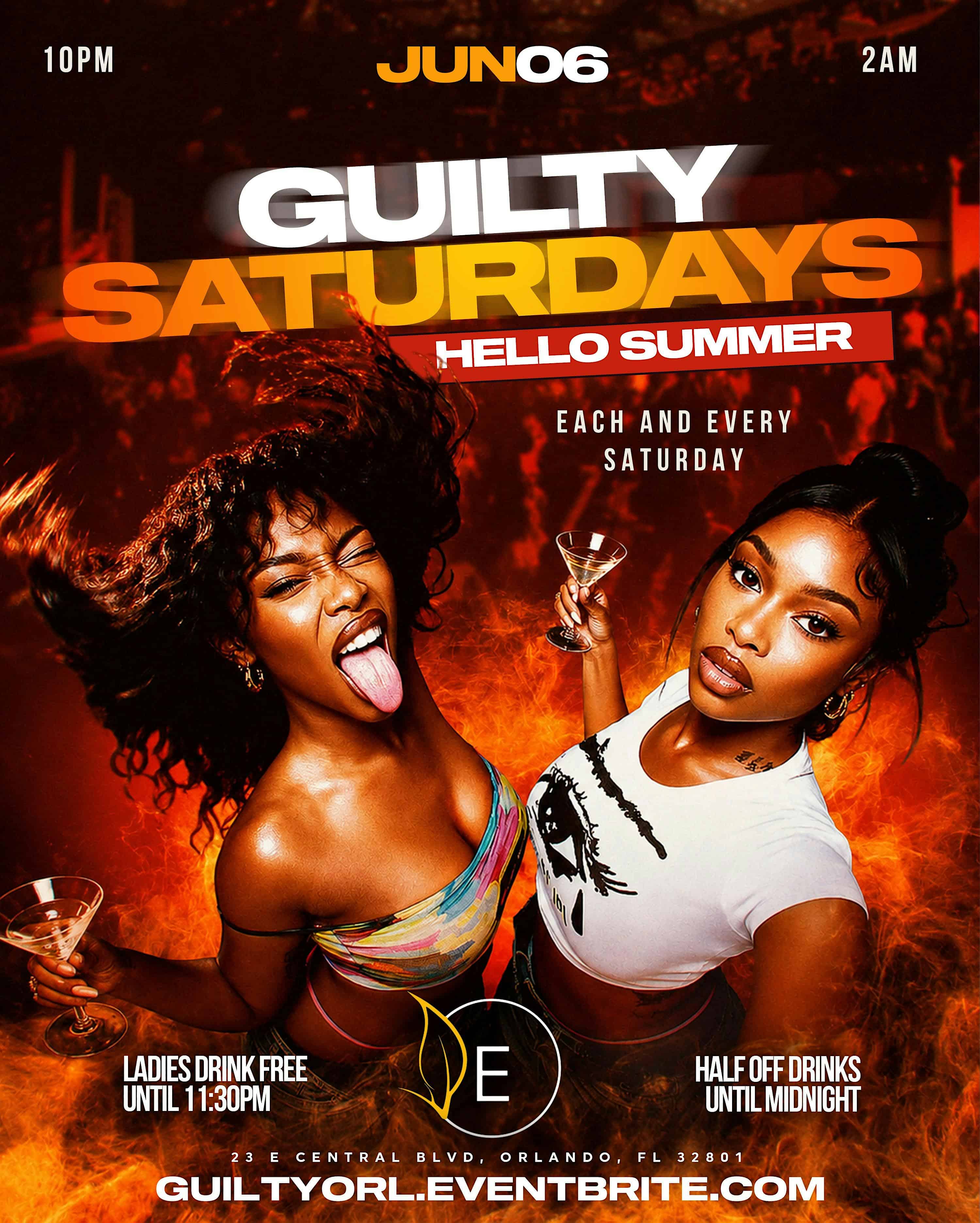 Guilty Saturdays at Eden The Lounge – Orlando, FL