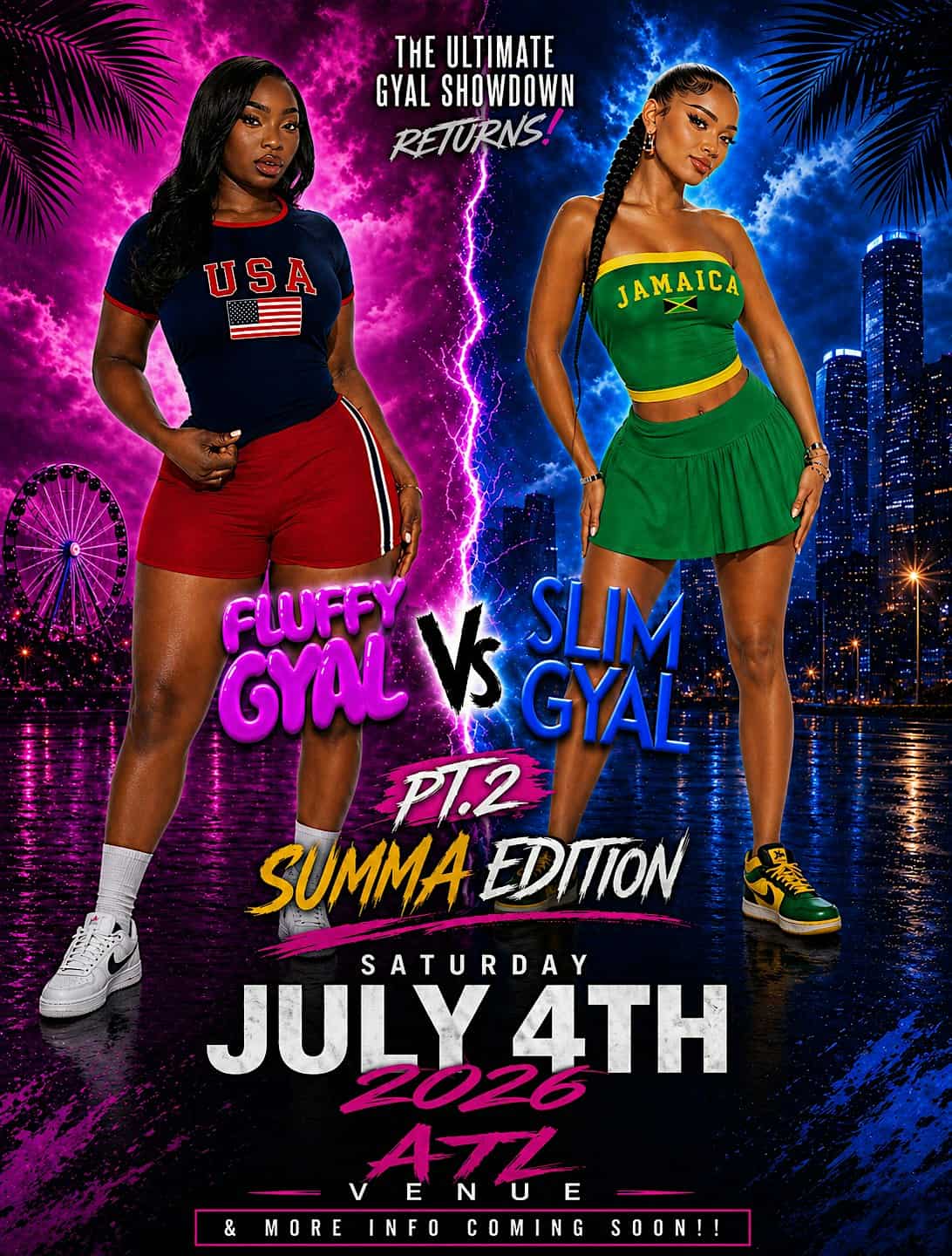 Fluffy Gyal vs Skinny Gyal at 8 Rivaz Event Space – Decatur, GA