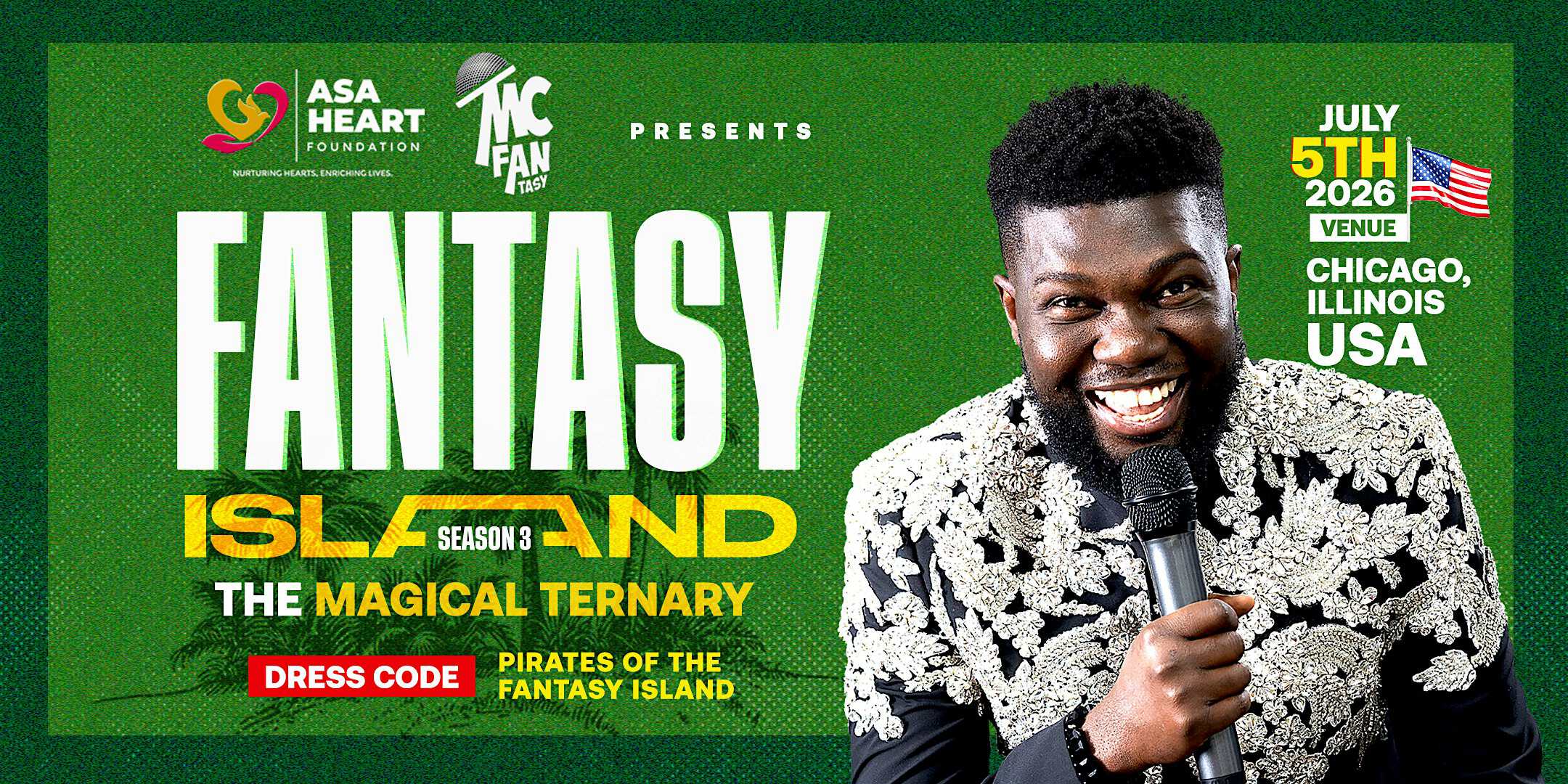 Fantasy Island Season 3 – The Magical Ternary Experience. at Aura Club and Conventions – Naperville, IL