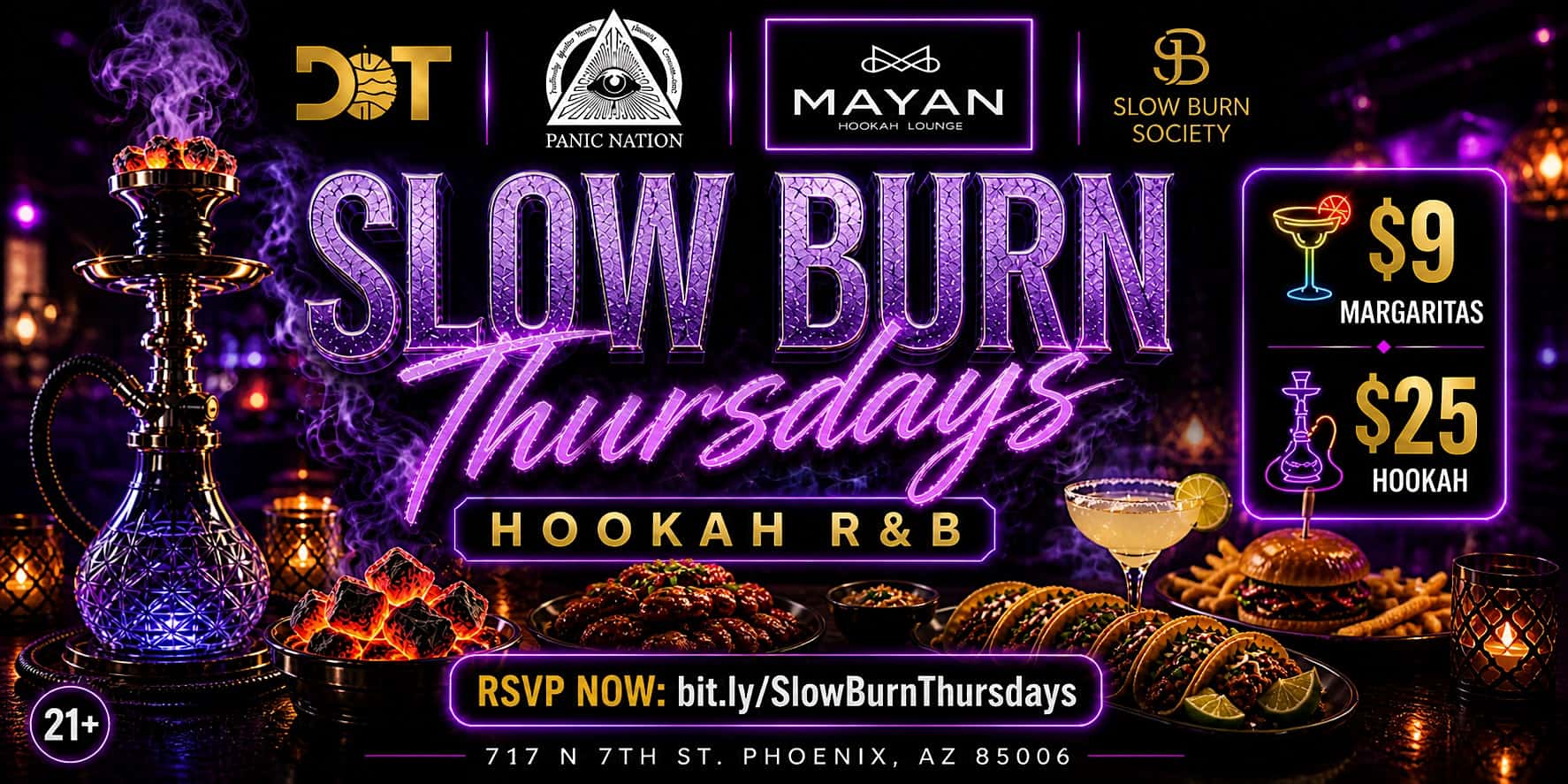 Slow Burn Thursdays at Mayan Hookah lounge – Phoenix, AZ