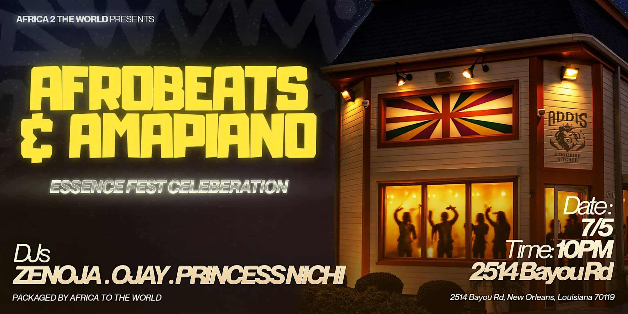 Afrobeats & Amapiano: Essence Fest Celebration at Addis Nola – New Orleans, LA